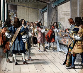 Louis XIV of France was addressed as sieur by the people in the room. Louis XIV of France was addressed as sieur by the people in the room.