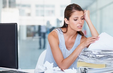 Chloe let out a sigh of exasperation when she saw the pile of work she needed to get done by the end of the day. Chloe let out a sigh of exasperation when she saw the pile of work she needed to get done by the end of the day.