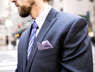 Noah though his suit looked snappier with the addition of a pocket square. Noah though his suit looked snappier with the addition of a pocket square.
