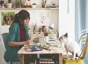Heather has a successful business as a pet portrait painter due to her creativity and talent as an artist. Heather has a successful business as a pet portrait painter due to her creativity and talent as an artist.