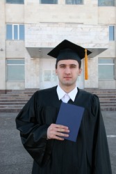 A young alumnus. A young alumnus.