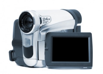 A camcorder. A camcorder.