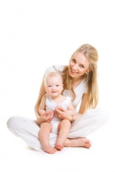 A mother holding her darling baby. A mother holding her darling baby.