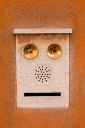 Anthropomorphism of a mailbox. Anthropomorphism of a mailbox.
