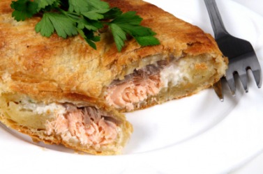 Salmon en croute. Salmon en croute.