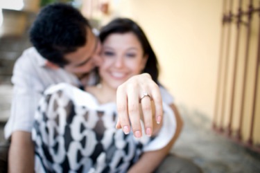 engaged couple
