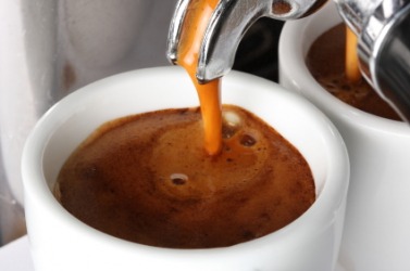 A fresh cup of espresso. A fresh cup of espresso.