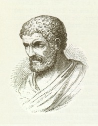 The Greek mathematician Euclid. The Greek mathematician Euclid.
