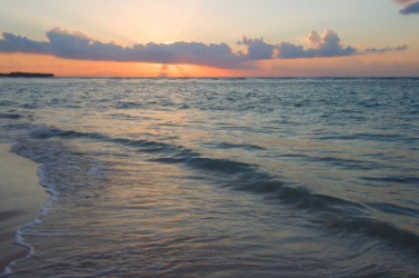 Eventide over the ocean. Eventide over the ocean.