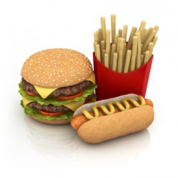 Typical fast-food. Typical fast-food.