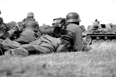 GI Joe on the battlefield. GI Joe on the battlefield.