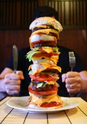 Gluttonous behavior. Gluttonous behavior.