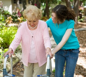 This young woman is being helpful. This young woman is being helpful.