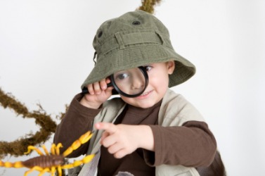 An imaginative child. An imaginative child.