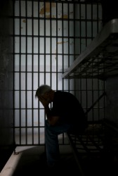 A man incarcerated. A man incarcerated.