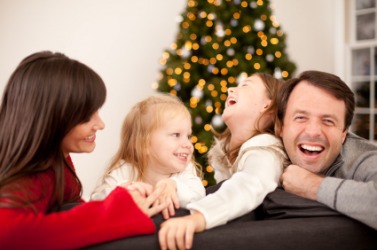 A joyous family. A joyous family.