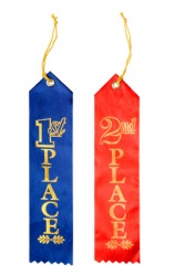 Ribbons awarded to first and second place. Ribbons awarded to first and second place.