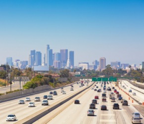 This expressway is an example of pavement. This expressway is an example of pavement.