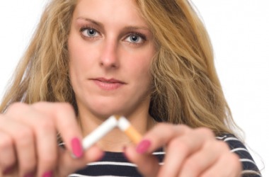 This woman has decided to quit smoking. This woman has decided to quit smoking.