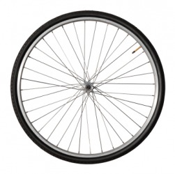 The radius of this wheel is indicated by the spokes. The radius of this wheel is indicated by the spokes.