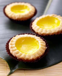 Three little tartlets. Three little tartlets.