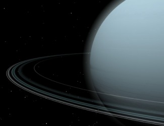 The planet Uranus. The planet Uranus.