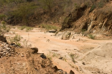 A wadi in Africa. A wadi in Africa.