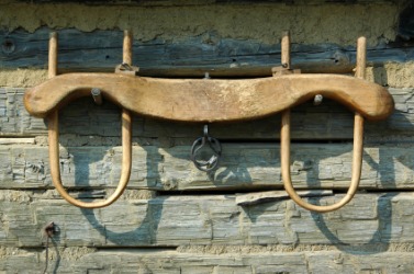 A yoke used for oxen. A yoke used for oxen.