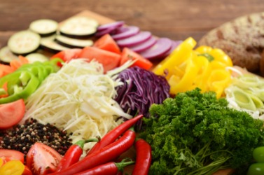 A whole lot of vegetables. A whole lot of vegetables.