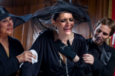 This woman is a bawler. This woman is a bawler.