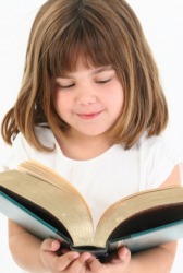 A young bookworm. A young bookworm.
