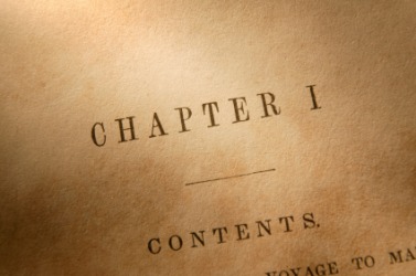 This book is open to chapter one. This book is open to chapter one.