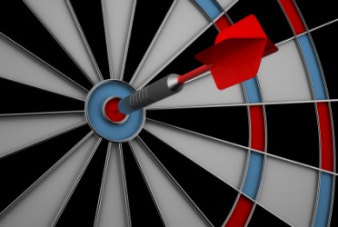 This dart has hit the target dead on. This dart has hit the target dead on.