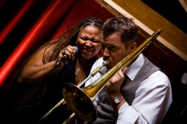 Jazzers performing. Jazzers performing.