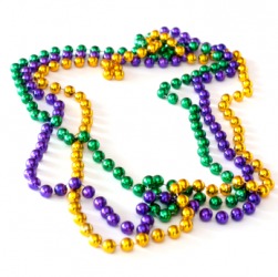 Stands of Mardi Gras beads. Stands of Mardi Gras beads.