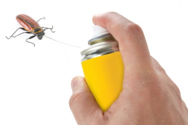 A person killing a bug. A person killing a bug.