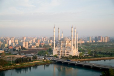 River view of the city of Adana, located in Southern Turkey. River view of the city of Adana, located in Southern Turkey.