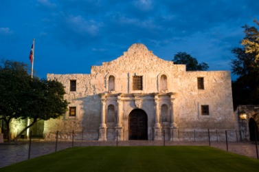 The famous Alamo mission in San Antonio. The famous Alamo mission in San Antonio.