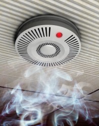 A smoke detector is a type of alarm. A smoke detector is a type of alarm.