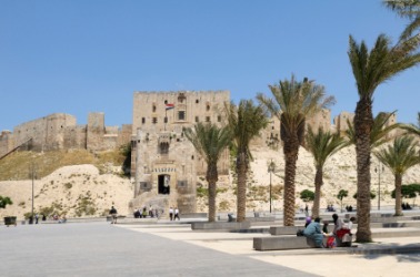 Town square in Aleppo, Syria. Town square in Aleppo, Syria.
