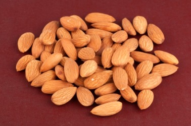 Shelled almonds. Shelled almonds.