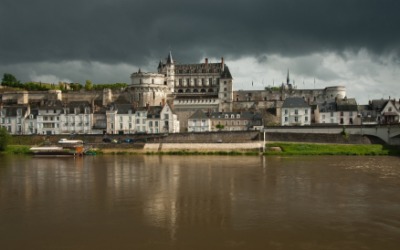 The town of Amboise. The town of Amboise.