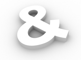 The ampersand. The ampersand.