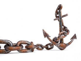 An old anchor. An old anchor.