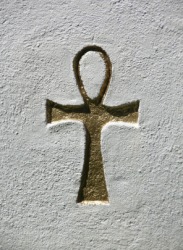The Egyptian ankh also known as an ansate cross. The Egyptian ankh also known as an ansate cross.