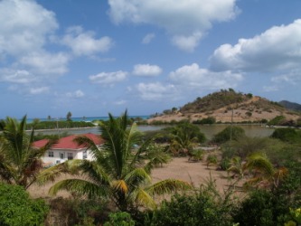 A view of Barbuda. A view of Barbuda.