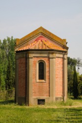 The apse of a little church. The apse of a little church.