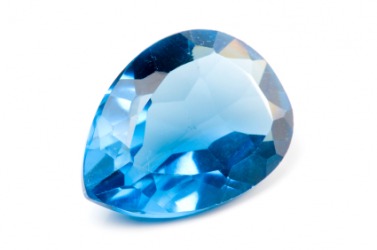 An aquamarine gem. An aquamarine gem.