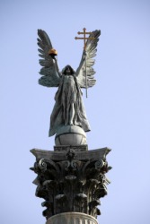 A statue of the Archanagel Gabriel. A statue of the Archanagel Gabriel.