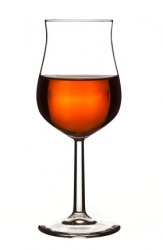 A glass of Armagnac brandy. A glass of Armagnac brandy.